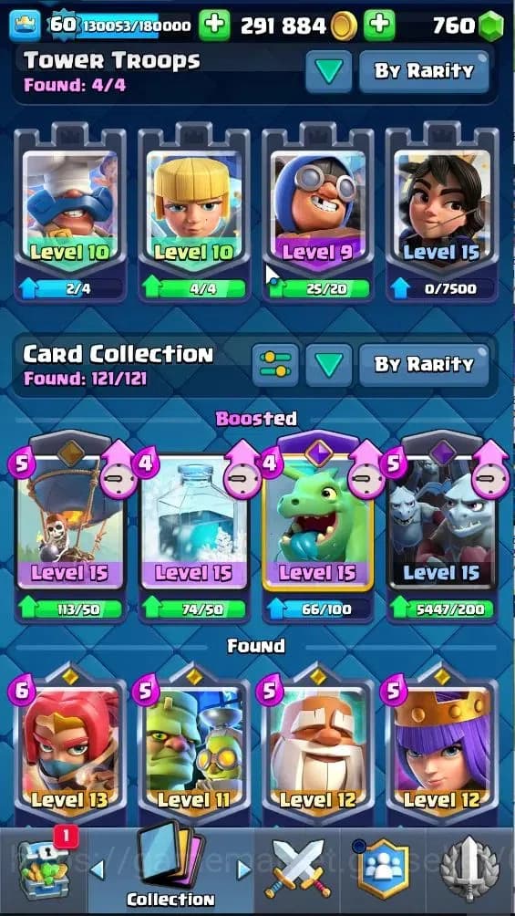 Clash Royale Accounts Lv 60|Trophy 11203|KTL 15|Limited Skin|Card 121|4 image 15