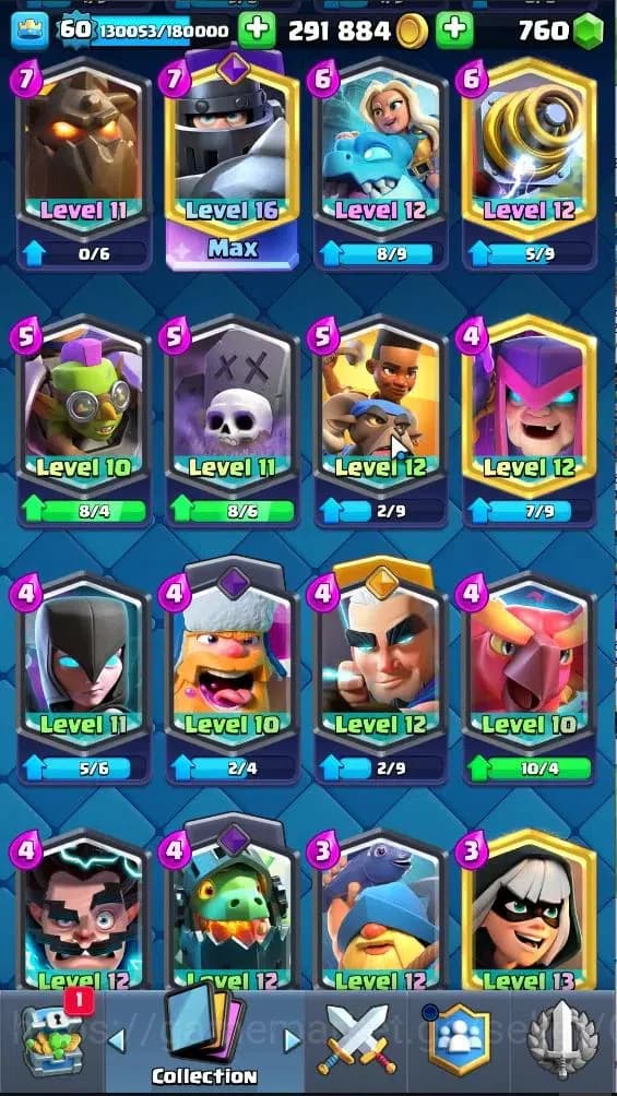 Clash Royale Accounts Lv 60|Trophy 11203|KTL 15|Limited Skin|Card 121|4 image 17