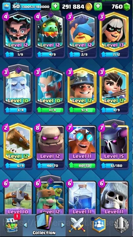 Clash Royale Accounts Lv 60|Trophy 11203|KTL 15|Limited Skin|Card 121|4 image 18