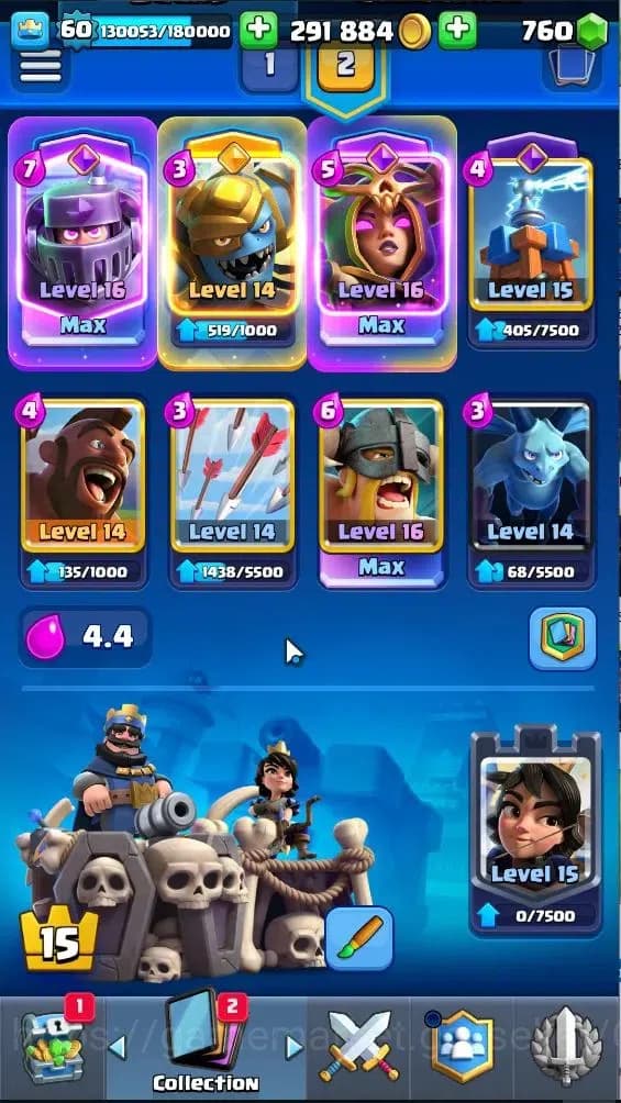 Clash Royale Accounts Lv 60|Trophy 11203|KTL 15|Limited Skin|Card 121|4 image 5