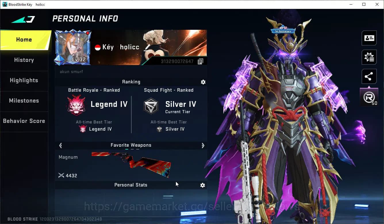 Blood Strike Accounts ASIA|ETERNAL Zero-Oda+MELE DualBlades+Collab 7DS A image 19