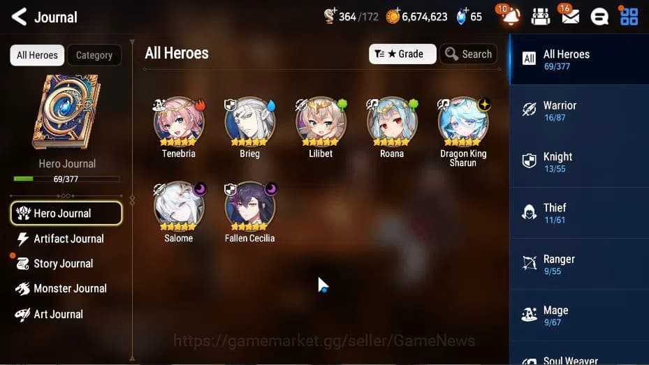 Epic Seven Accounts GLOBAL Unverif|New Era|3 ML(Salome, DK Sharun, FCe image 20