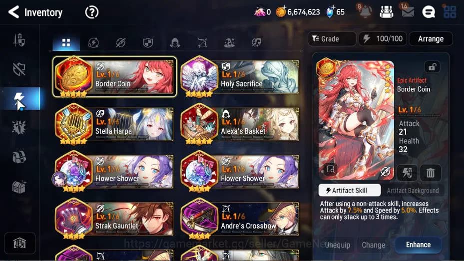 Epic Seven Accounts GLOBAL Unverif|New Era|3 ML(Salome, DK Sharun, FCe image 8
