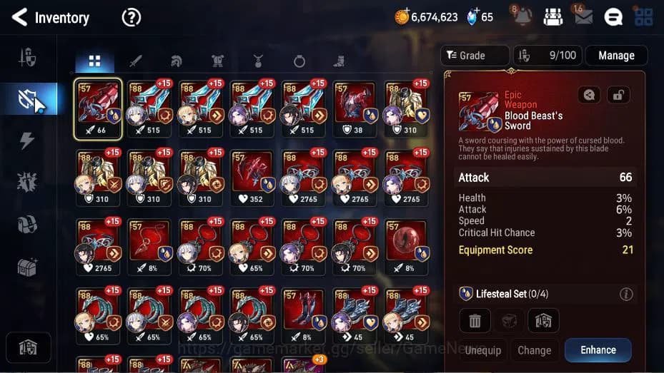 Epic Seven Accounts GLOBAL Unverif|New Era|3 ML(Salome, DK Sharun, FCe image 9