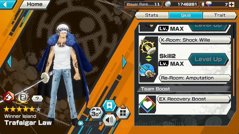 One Piece Bounty Rush Accounts GLOBAL | 3 ex | Borsalino, Trafalgar, Marshall | L image 6