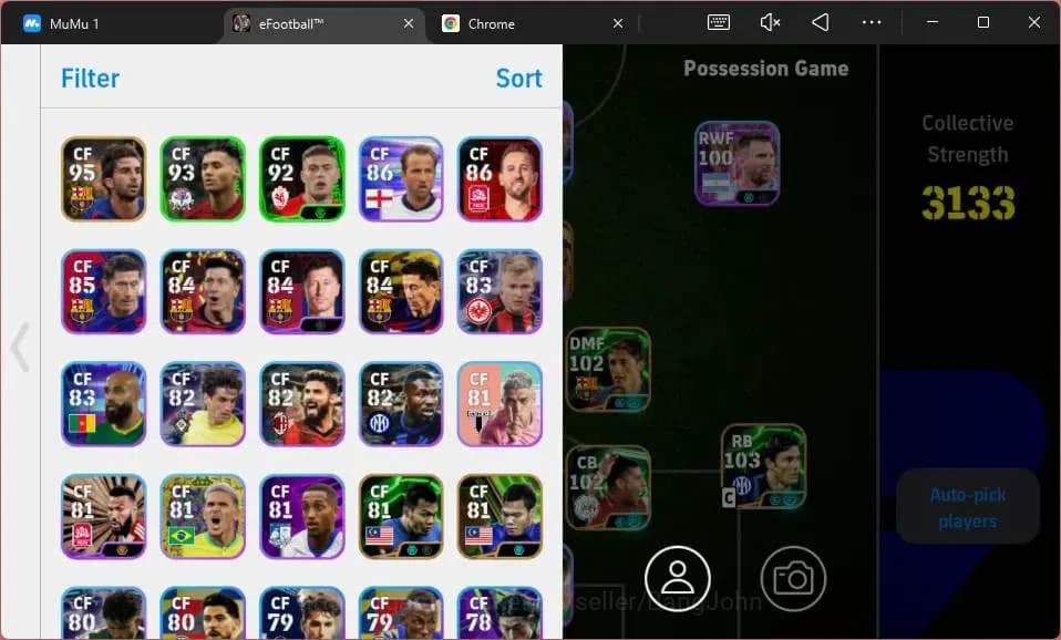eFootball Accounts Android|PW 3133|Epic Ronaldinho,Zanetti,Rijkaard|T image 1