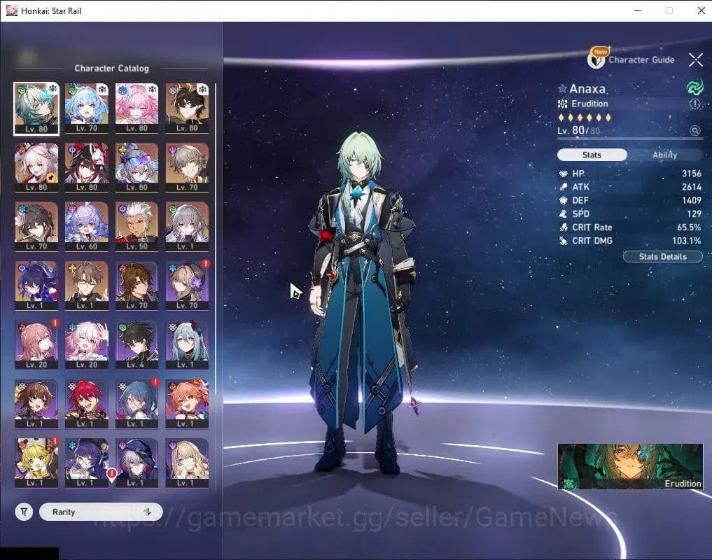 Honkai Star Rail Accounts Asia|TL 63|Anaxa Prem Team|9 Limited|[Anaxa,Cyrene image 5
