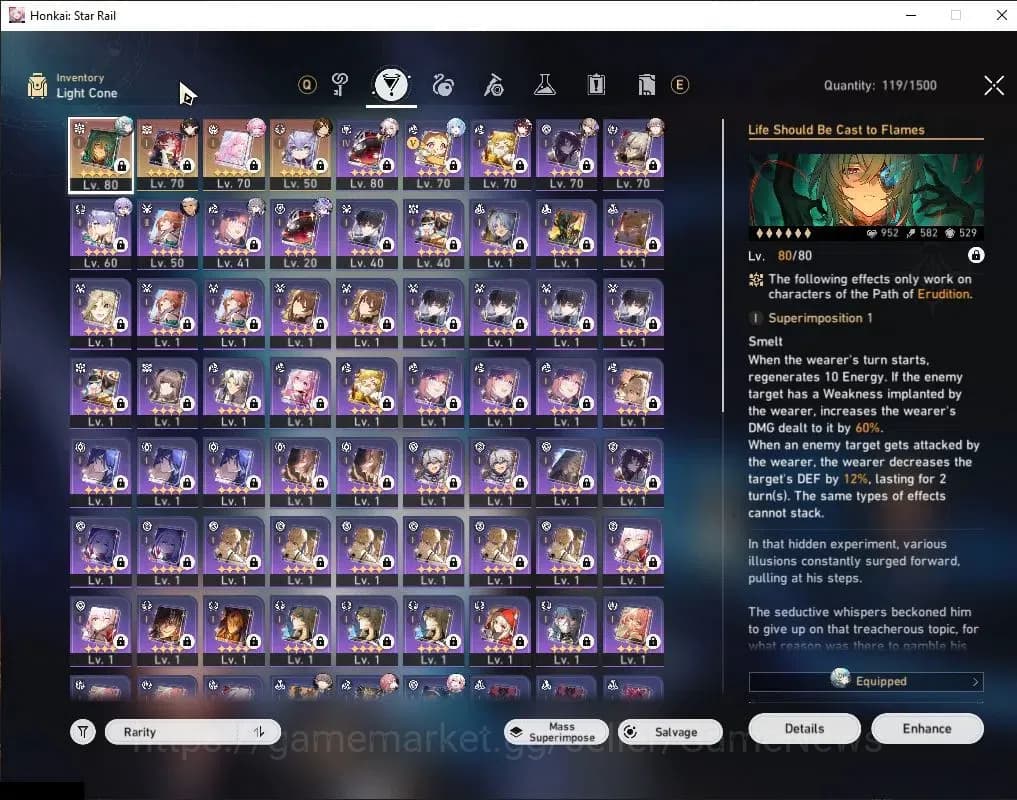 Honkai Star Rail Accounts Asia|TL 63|Anaxa Prem Team|9 Limited|[Anaxa,Cyrene image 6