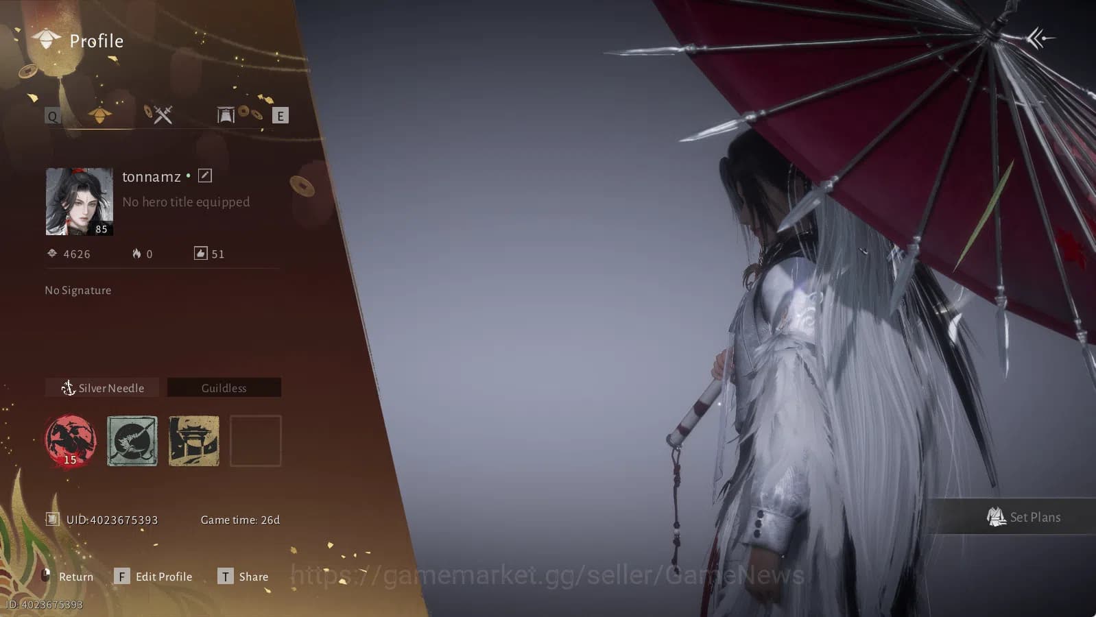 Where Winds Meet Accounts GLOBAL|Lv 85|GS 22k| Legend Mode | Limited Feather image 1