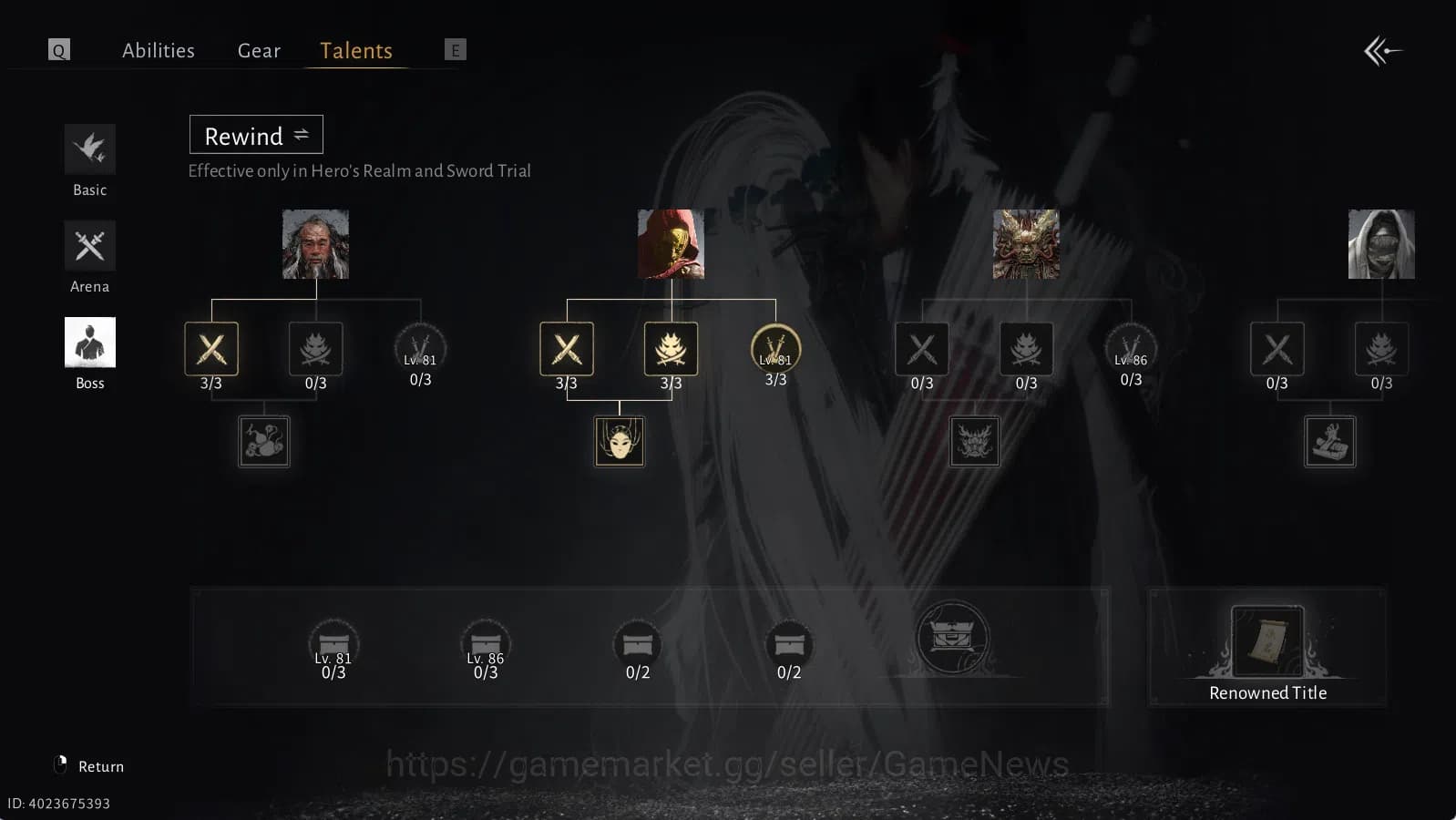 Where Winds Meet Accounts GLOBAL|Lv 85|GS 22k| Legend Mode | Limited Feather image 17