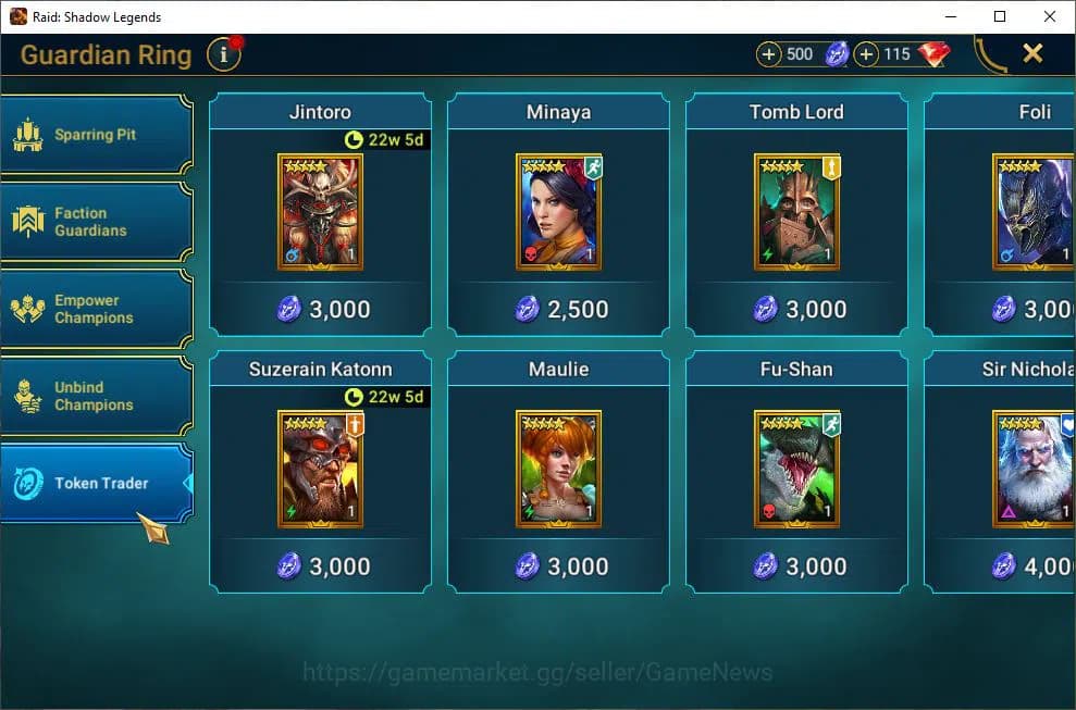 Raid: Shadow Legends Accounts Lv31 551K Power|1 Mythic(Galathir)|19 Legendary(Gn image 15