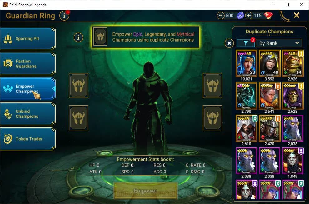 Raid: Shadow Legends Accounts Lv31 551K Power|1 Mythic(Galathir)|19 Legendary(Gn image 17