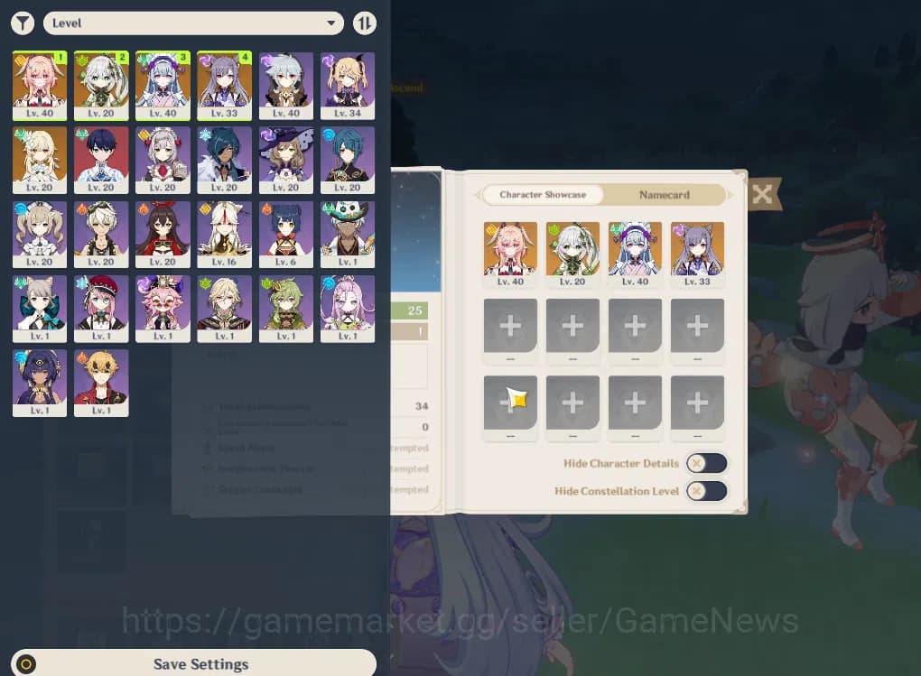 Genshin Impact Accounts ASIA|AR 25|2 Limited +18(*4Character)|Linea,Nahida image 3