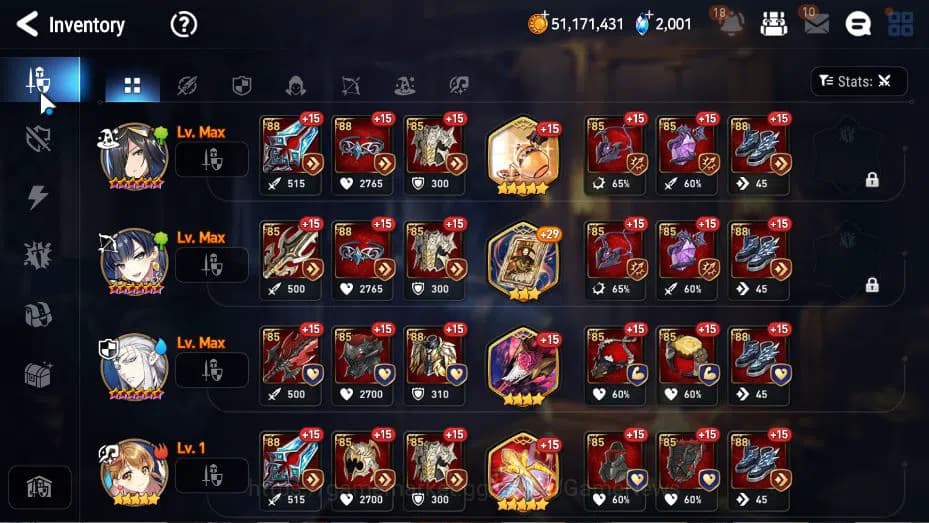 Epic Seven Accounts GLOBAL Unverif|New Era|6 ML(NM Luna, EIlynav, SE C image 10