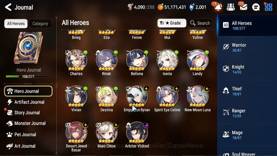 Epic Seven Accounts GLOBAL Unverif|New Era|6 ML(NM Luna, EIlynav, SE C image 20