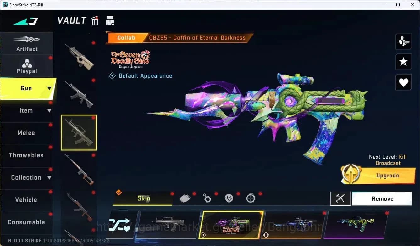 Blood Strike Accounts ASIA|MELE,B FLY KNIFE|COLLAB,MP7,RPK,AR97|COLLAB,A image 13