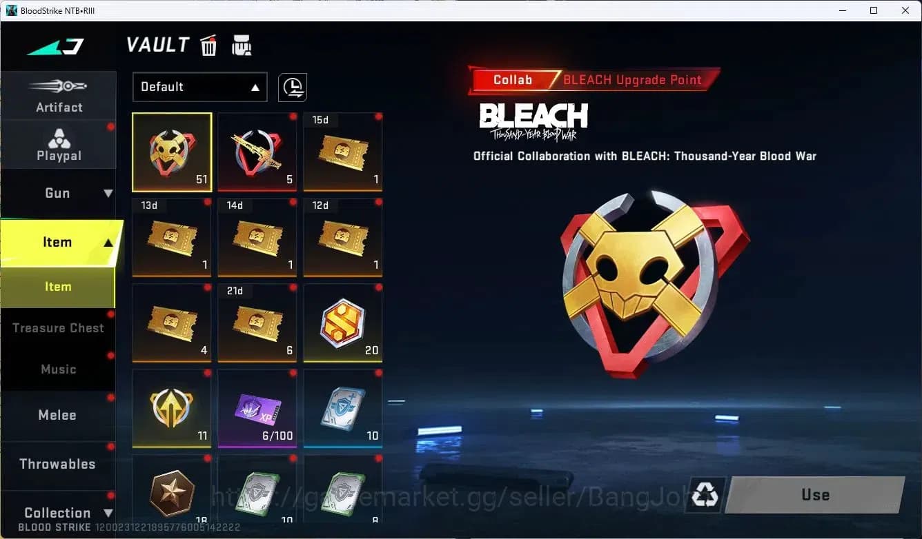 Blood Strike Accounts ASIA|MELE,B FLY KNIFE|COLLAB,MP7,RPK,AR97|COLLAB,A image 17