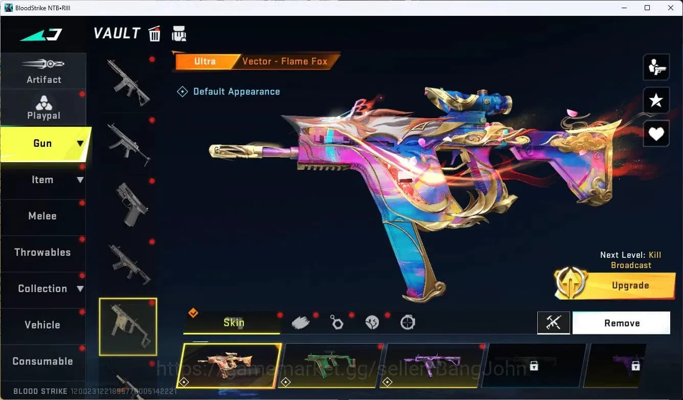 Blood Strike Accounts ASIA|MELE,B FLY KNIFE|COLLAB,MP7,RPK,AR97|COLLAB,A image 6