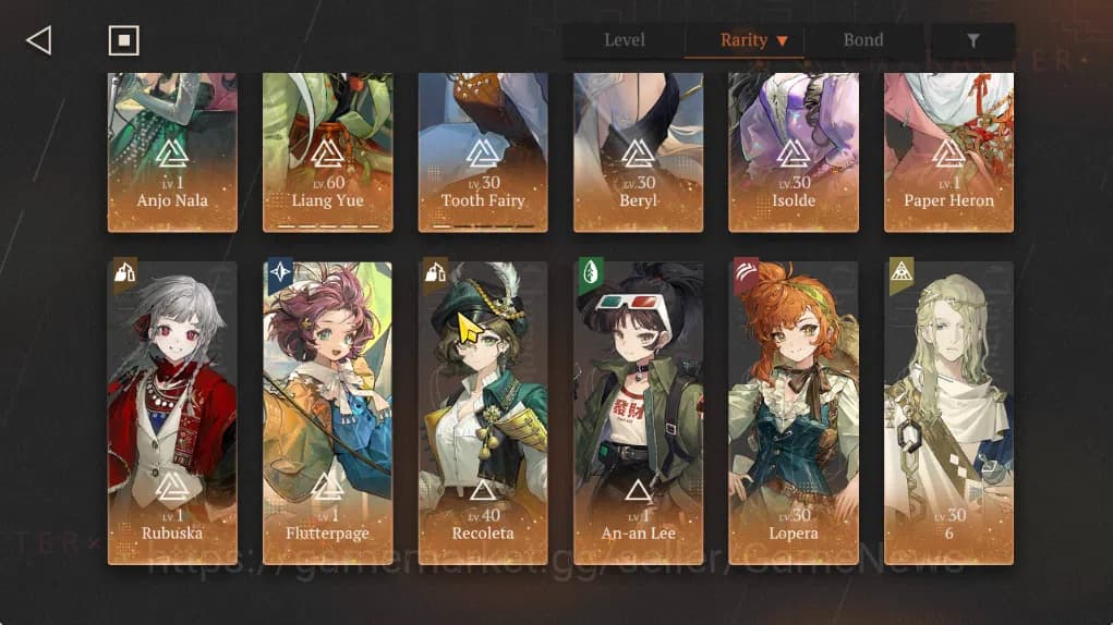 Reverse: 1999 Accounts GLOBAL|Lv48|19(*6Crew)(4Limit)|[(PaperHeron.AnjoNa image 3