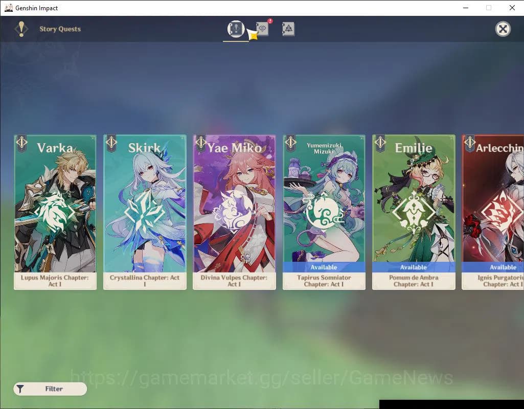 Genshin Impact Accounts ASIA|AR 55| 5 Limited +2(*5Weapon)|Yelan,Skirk,Esc image 11