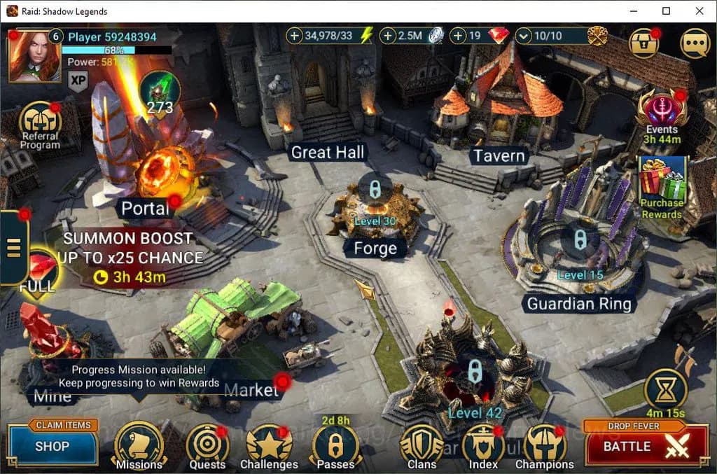 Raid: Shadow Legends Accounts Lv6 581K Power|1 Mythic(Siegfrund)|23 Legend(Ninja image 1