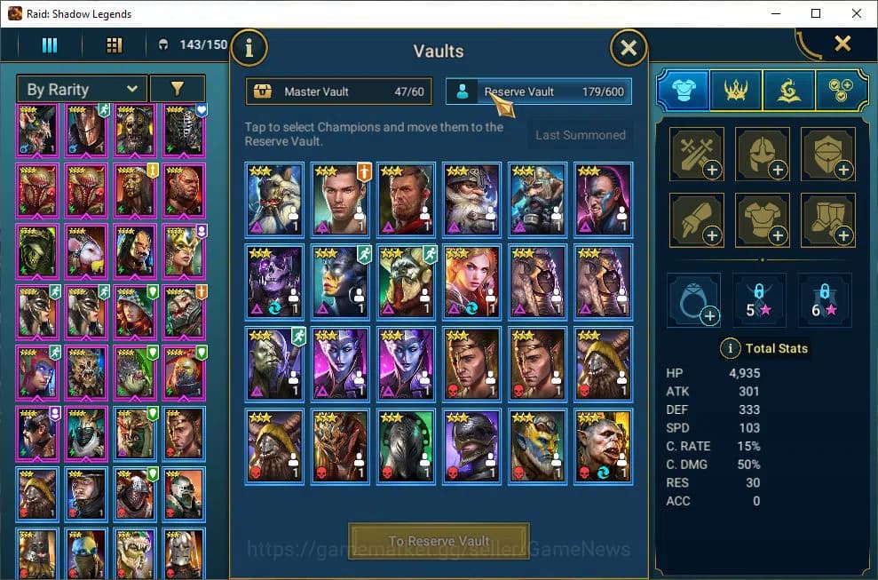 Raid: Shadow Legends Accounts Lv6 581K Power|1 Mythic(Siegfrund)|23 Legend(Ninja image 13