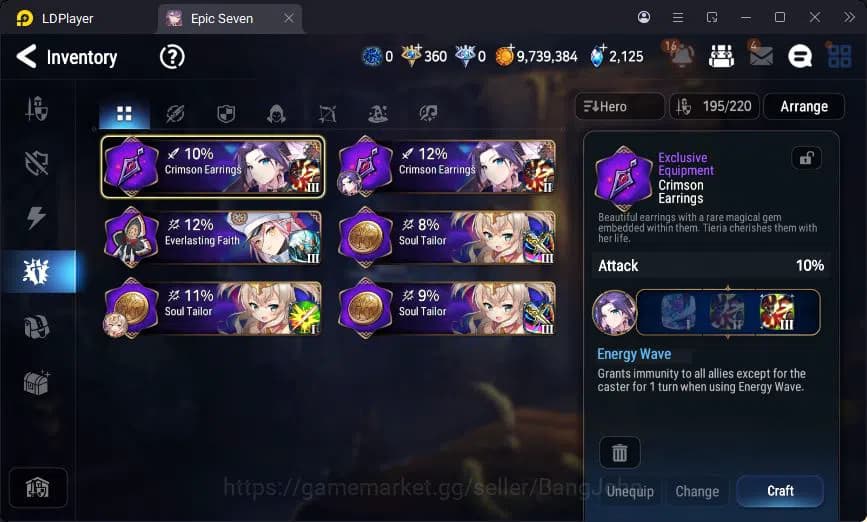 Epic Seven Accounts Global Unverif | 4ML | Vildred | Tieria | Lilibet image 10