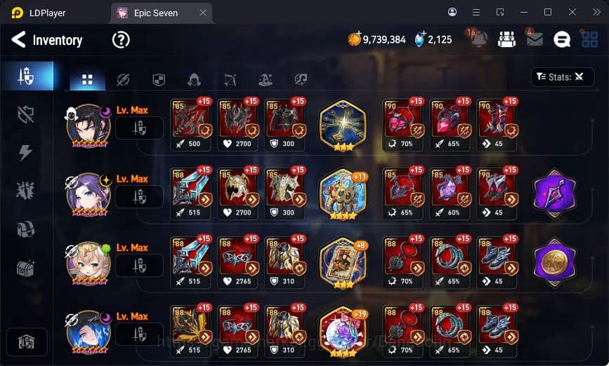 Epic Seven Accounts Global Unverif | 4ML | Vildred | Tieria | Lilibet image 13