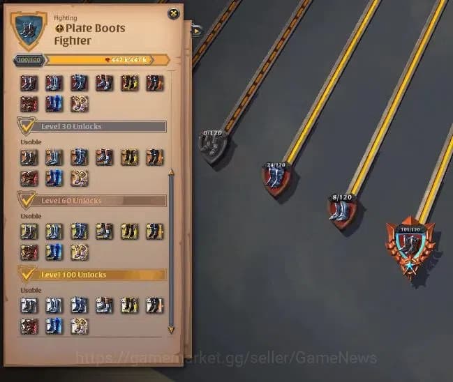 Albion Online Accounts ASIA|68,6M Total Fame|Cursed Staff Lv 102|ReadyPVP image 15