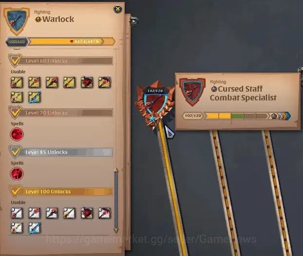 Albion Online Accounts ASIA|68,6M Total Fame|Cursed Staff Lv 102|ReadyPVP image 4