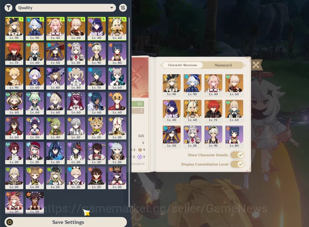 Genshin Impact Accounts ASIA|AR 55|6 Limited+3(*5Weapon)|FurinaC1,Linnea,R image 1