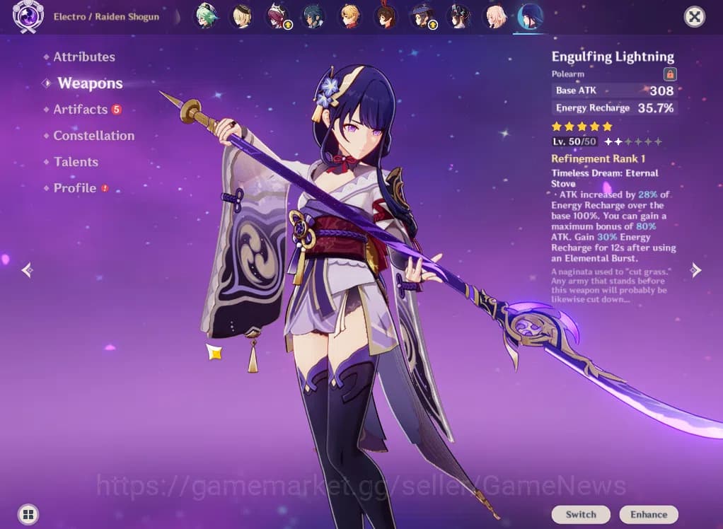 Genshin Impact Accounts ASIA|AR 55|6 Limited+3(*5Weapon)|FurinaC1,Linnea,R image 4
