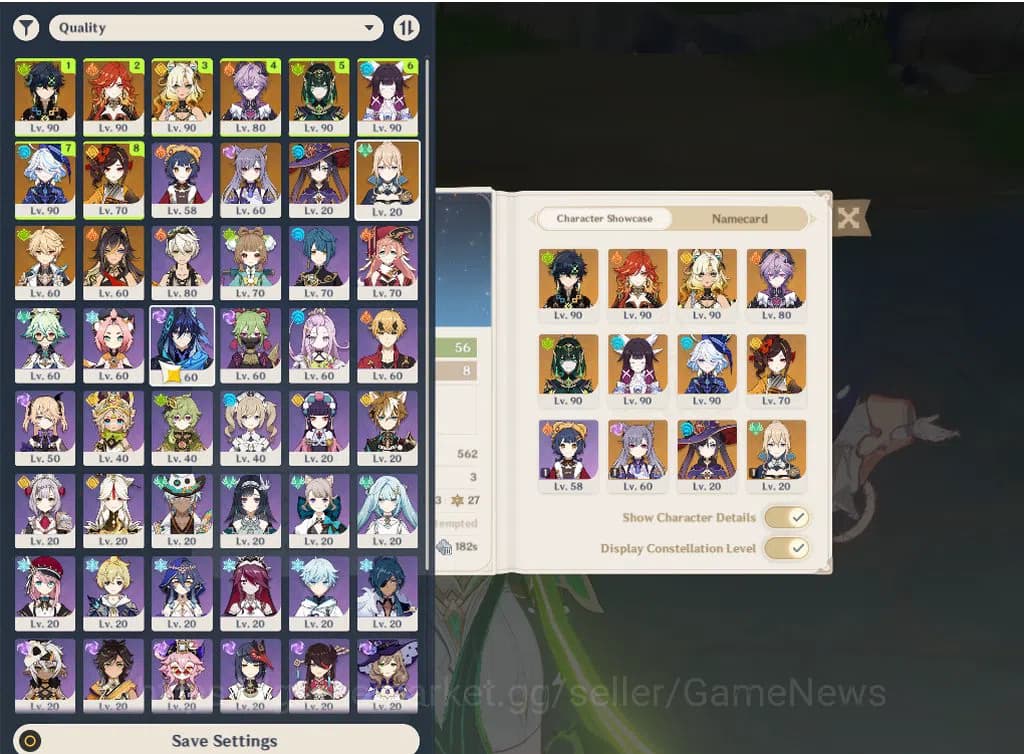 Genshin Impact Accounts ASIA|AR 56|8 Limited+4(*5WEP)|(Nefer,Furina)+Sign, image 1