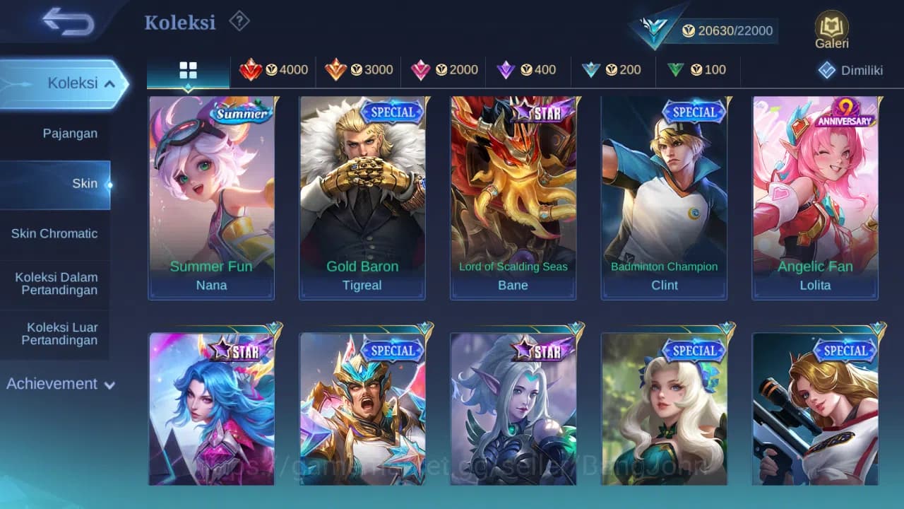 Mobile Legends: Bang Bang Accounts GLOBAL Hero 51 Skin 83 | Prime Granger | Covenant image 11