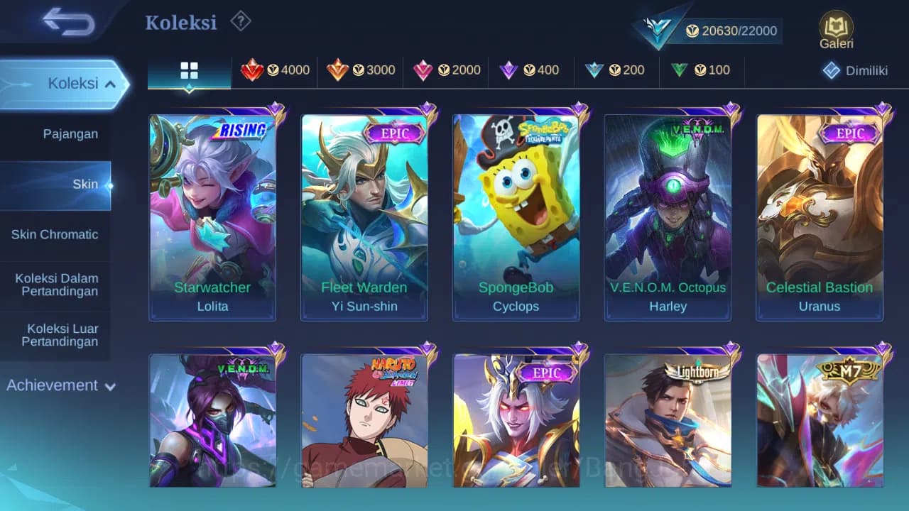 Mobile Legends: Bang Bang Accounts GLOBAL Hero 51 Skin 83 | Prime Granger | Covenant image 2