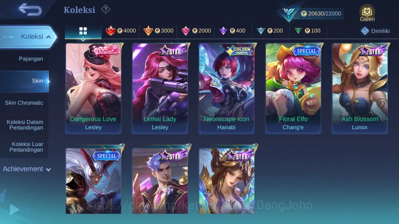 Mobile Legends: Bang Bang Accounts GLOBAL Hero 51 Skin 83 | Prime Granger | Covenant image 7