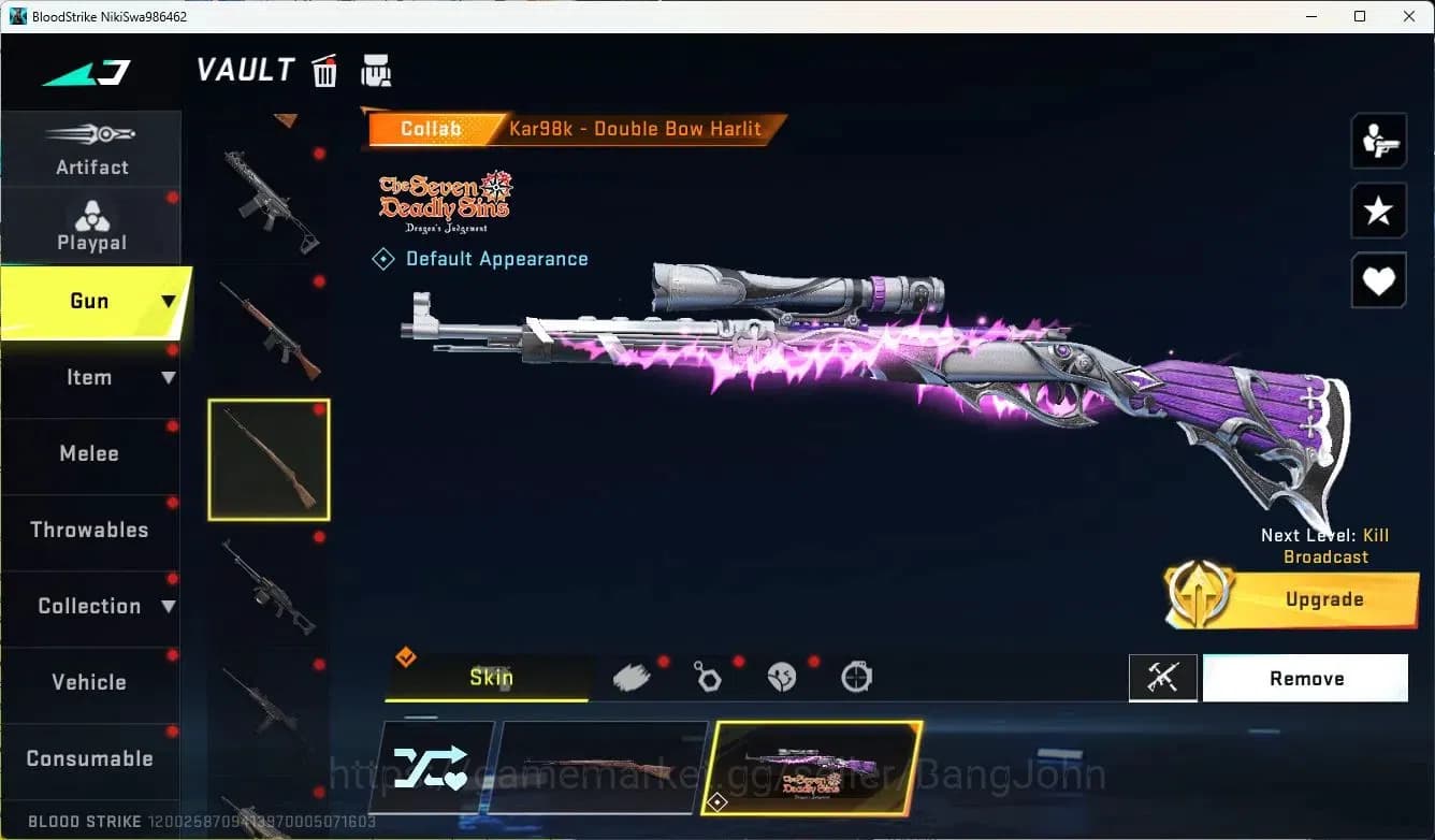 Blood Strike Accounts ASIA ||LIMITED=AR97,RPK,MP7|COLLAB=KAR98K|ULTRA=GL image 11