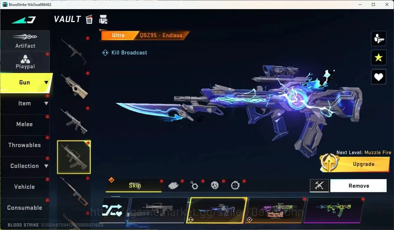 Blood Strike Accounts ASIA ||LIMITED=AR97,RPK,MP7|COLLAB=KAR98K|ULTRA=GL image 12