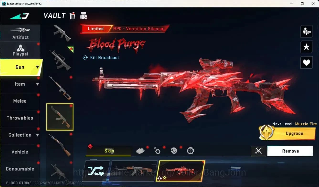 Blood Strike Accounts ASIA ||LIMITED=AR97,RPK,MP7|COLLAB=KAR98K|ULTRA=GL image 13