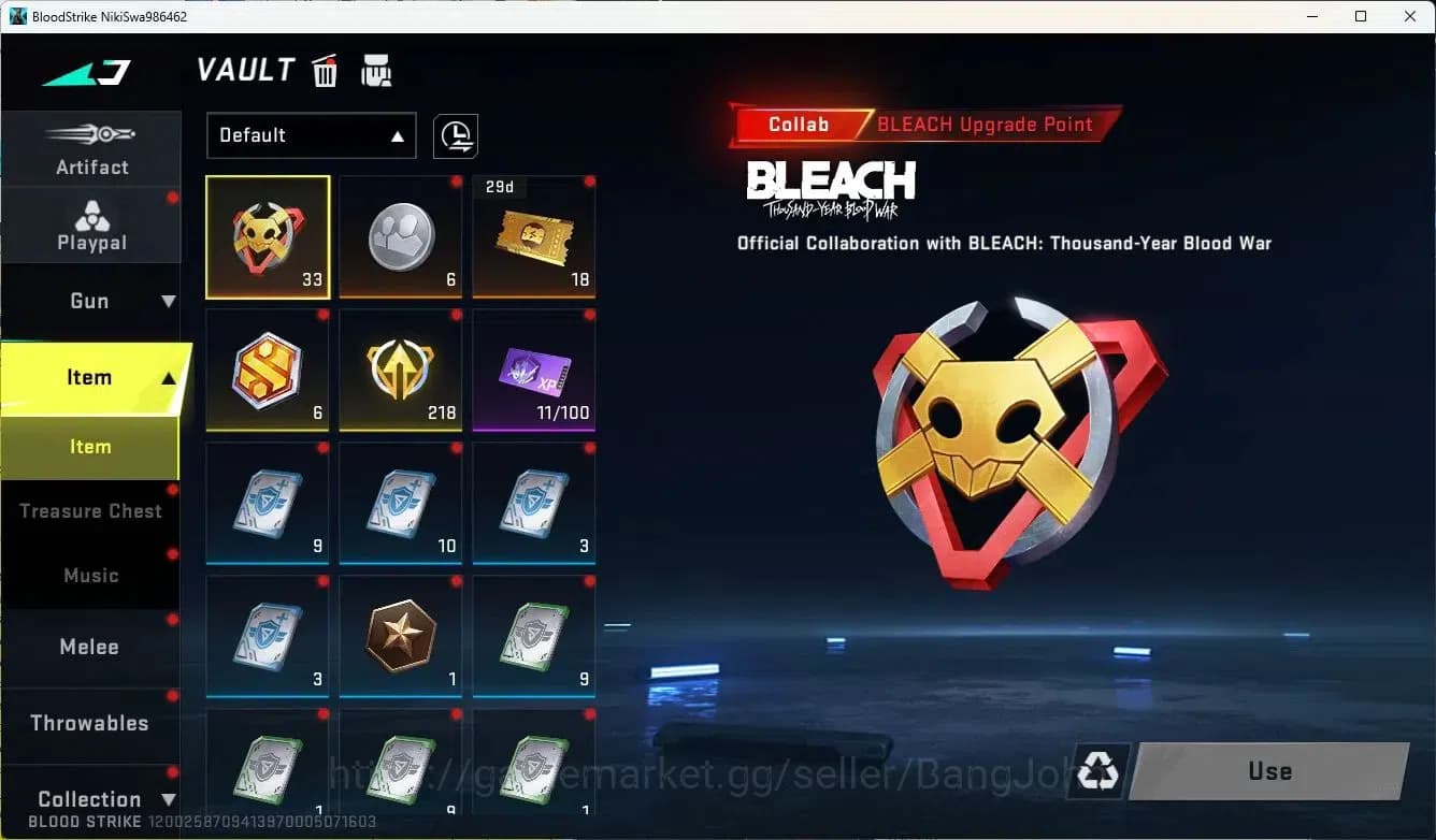 Blood Strike Accounts ASIA ||LIMITED=AR97,RPK,MP7|COLLAB=KAR98K|ULTRA=GL image 15