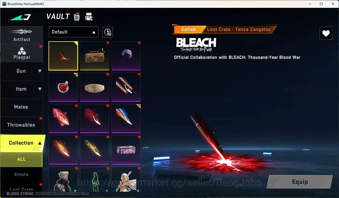 Blood Strike Accounts ASIA ||LIMITED=AR97,RPK,MP7|COLLAB=KAR98K|ULTRA=GL image 18