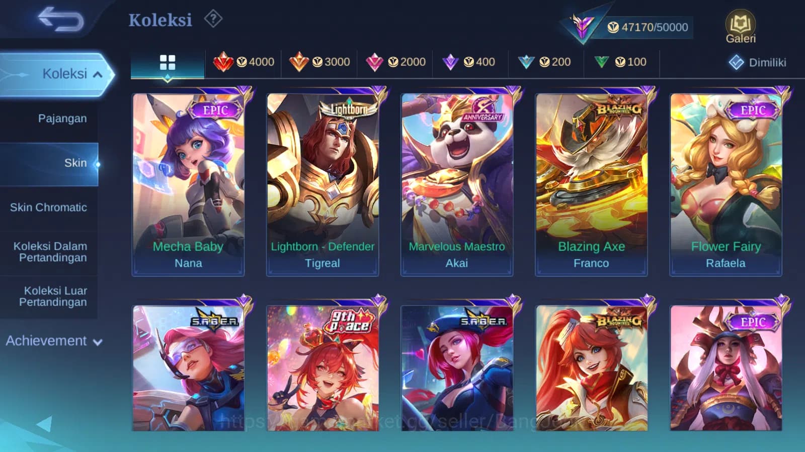 Mobile Legends: Bang Bang Accounts Hero 78 | Skin 194 | Luckybox Johnson | Annual Hay image 3