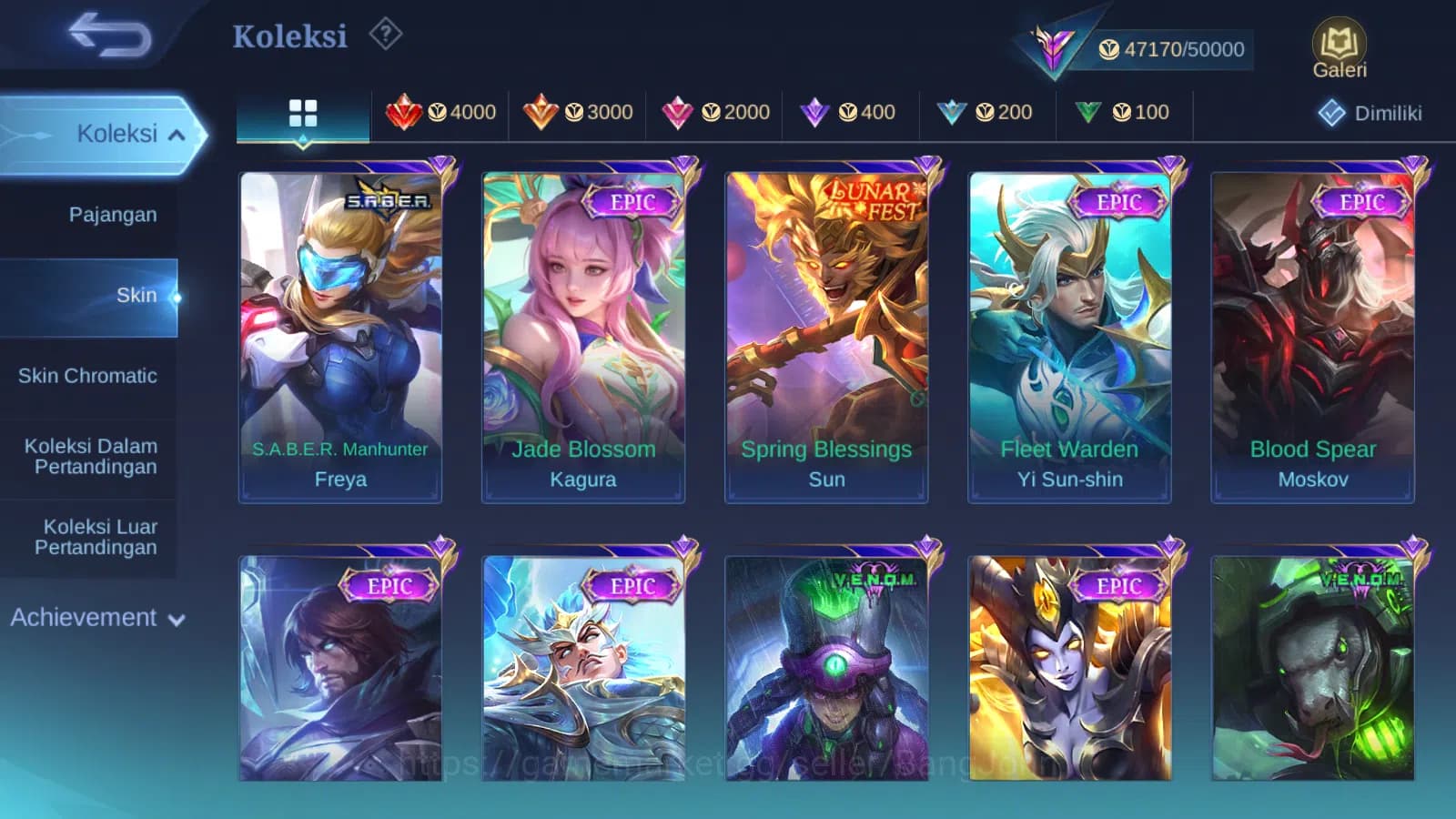 Mobile Legends: Bang Bang Accounts Hero 78 | Skin 194 | Luckybox Johnson | Annual Hay image 5