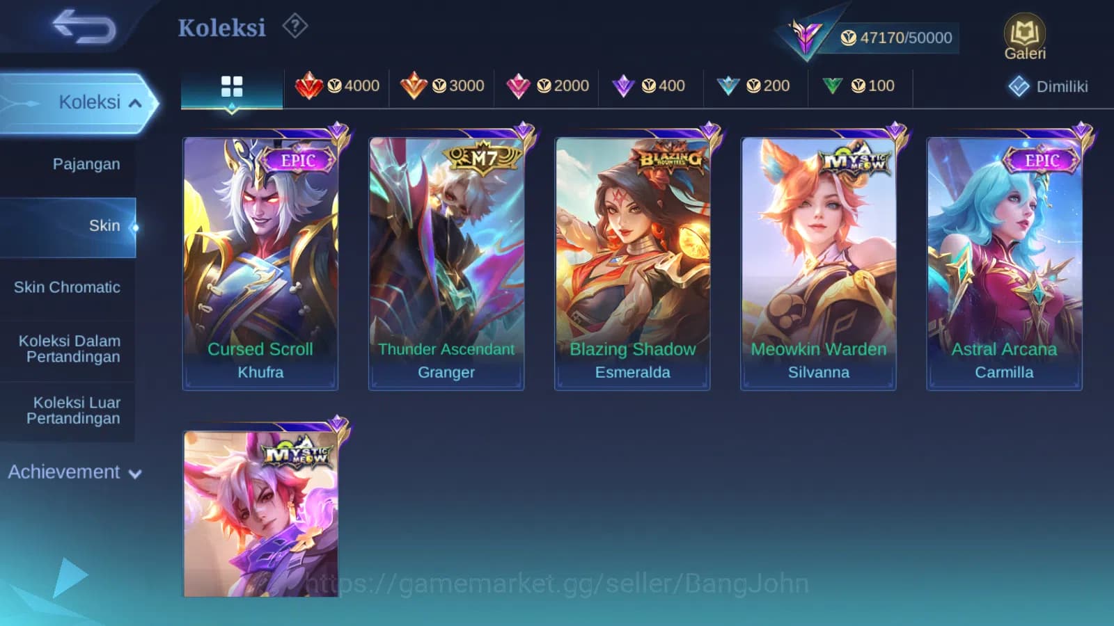 Mobile Legends: Bang Bang Accounts Hero 78 | Skin 194 | Luckybox Johnson | Annual Hay image 9