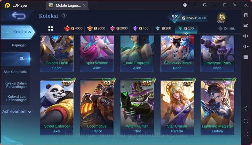 Mobile Legends: Bang Bang Accounts GLOBAL|Hero 100|Skin 162|Kof Karina,TRF Roger,Ligh image 11