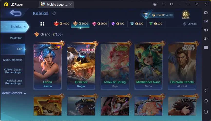 Mobile Legends: Bang Bang Accounts GLOBAL|Hero 100|Skin 162|Kof Karina,TRF Roger,Ligh image 20