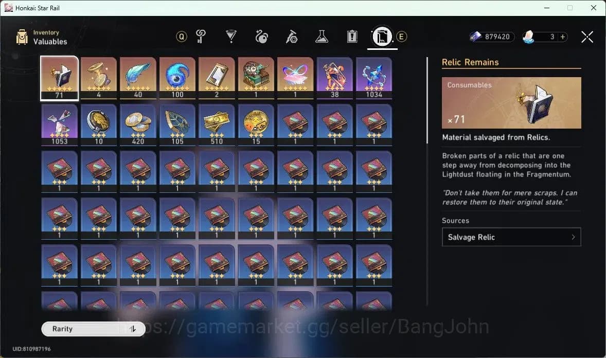 Honkai Star Rail Accounts ASIA | TL 70 | Castorice, Hyacine, Blade, Robin, D image 2
