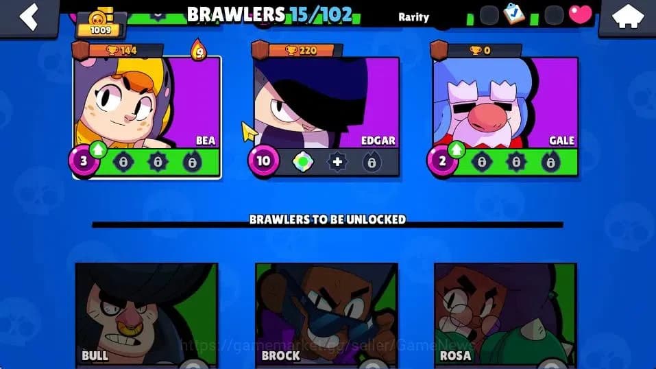 Brawl Stars Accounts 1009 Trophy, 15 Brawlers, 2 Max Lvl. Has 2 Epic Sk image 10