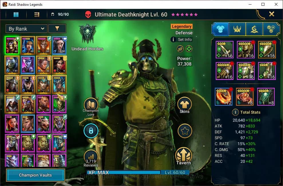 Raid: Shadow Legends Accounts Lv31|488K Power|Starter|12 Legendary (Artax,Ninja, image 3