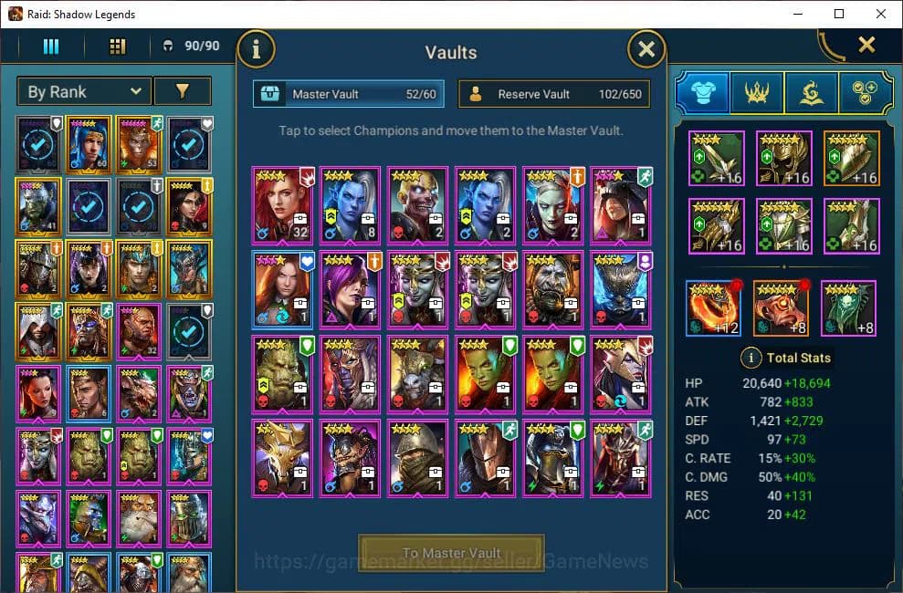 Raid: Shadow Legends Accounts Lv31|488K Power|Starter|12 Legendary (Artax,Ninja, image 4